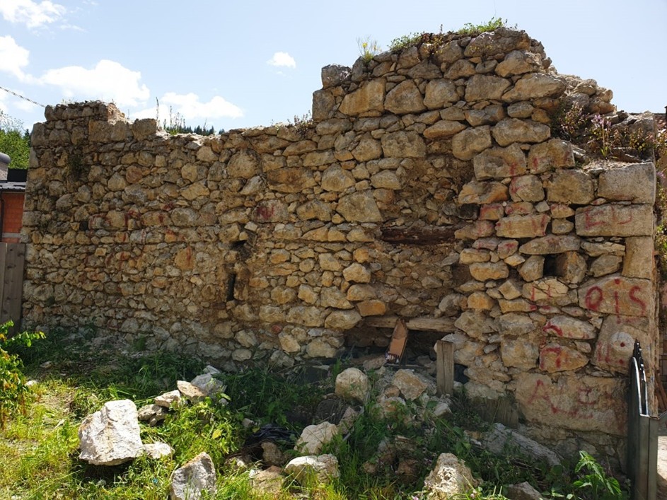 Fotografije prije restauracije Ganića kule – zadnja strana
