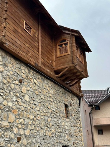 Finalni autentični izgled restaurirane Ganića kule sa bočne strane