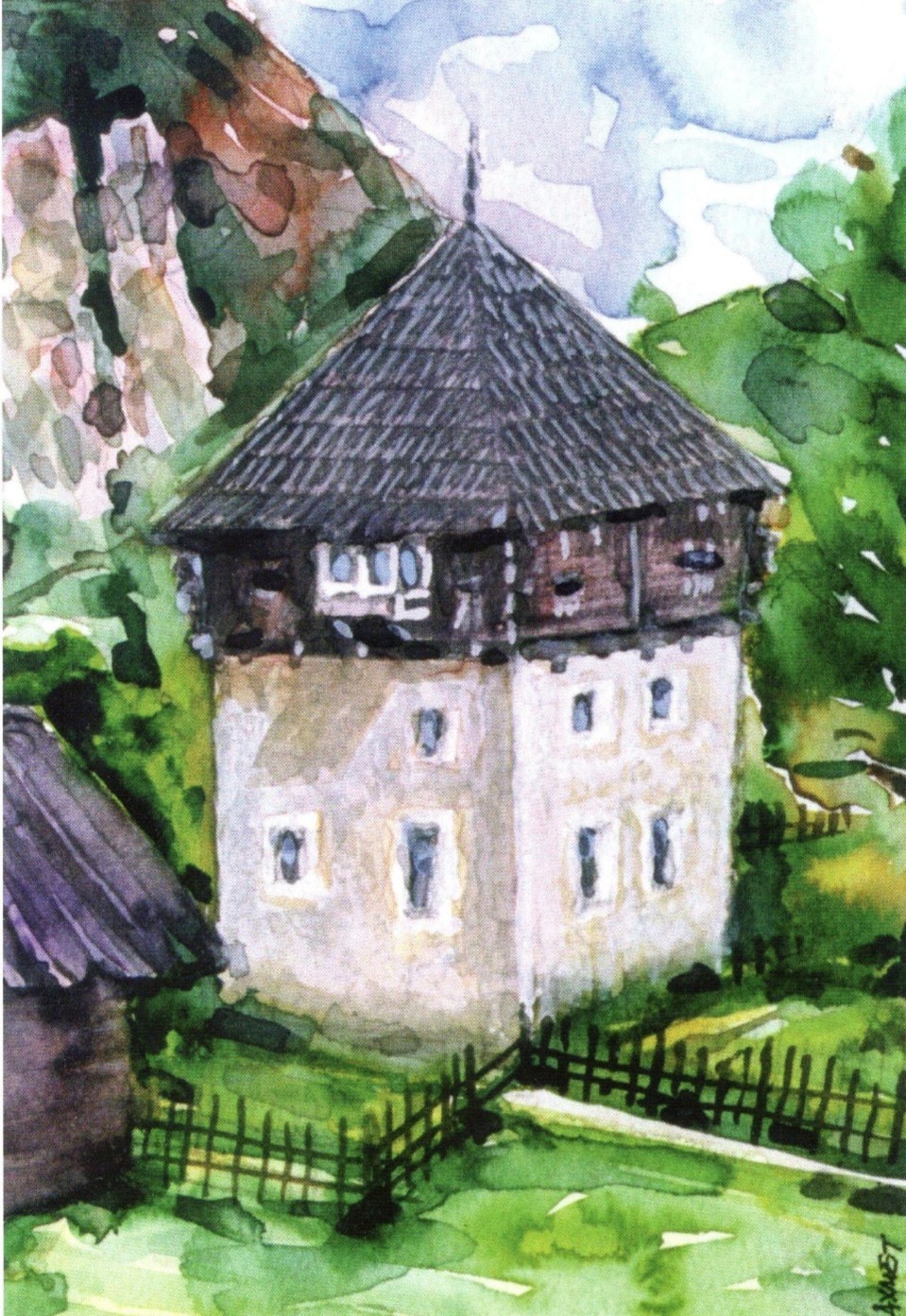 Ganića Kula -Rožaje, akademski slikar A. Ademagić